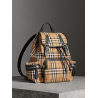 The Medium Rucksack in Vintage Check and Leather