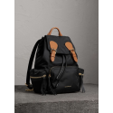 The Medium Rucksack in Vintage Check and Leather Burberry - 1