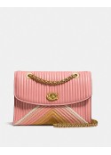 Coach Parker With Colorblock Quilting And Rivets PEONY/MULTI/BRASS Coach - 1