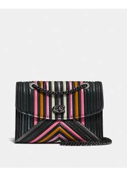 Coach Parker With Colorblock Quilting And Rivets BLACK MULTI/DARK GUNMETAL Coach - 3