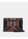 Coach Parker With Colorblock Quilting And Rivets BLACK MULTI/DARK GUNMETAL