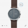 Hybrid Smartwatch - Hagen Dark Brown Leather