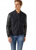 EMPORIO ARMANI  Jacket In Leather And Textured Technical Fabric Emporio Armani - 1