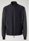 EMPORIO ARMANI  Jacket In Leather And Textured Technical Fabric Emporio Armani - 3