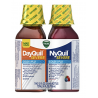 Vicks NyQuil and DayQuil SEVERE Cough Cold and Flu Relief Liquid, 12 Fl Oz, pack of 2