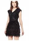 Guess MARCIANO DRESS WITH FEATHERS
