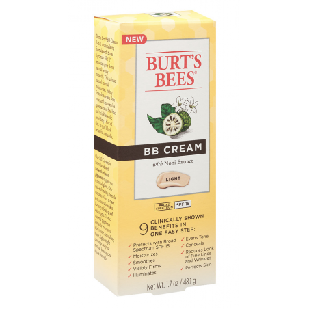 Burt's Bees BB Cream with Noni Extract SPF 15,Light  - 1