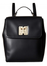Tommy Hilfiger Womens TH Twist Smooth Leather Backpack