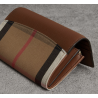 House Check And Leather Continental Wallet Burberry - 2