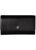 Tommy Hilfiger Womens The Serif Signature Pebble Leather Convertible Crossbody Wallet Tommy Hilfiger - 1