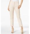 Glam Cropped Straight-Leg Pants Oyster M  - 1
