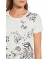 Lucky Brand Cotton Floral-Print T-Shirt Heather Grey XL  - 3