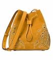 Michael Kors Cary Small Bucket Bag MaroonGold