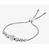 MICHAEL KORS Cubic Zirconia Silver-Tone Slider Bracelet