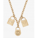 MICHAEL KORS Gold-Tone Padlock Charm Necklace Michael Kors - 1