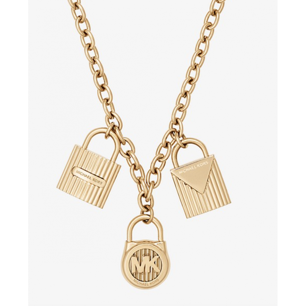 mk padlock necklace