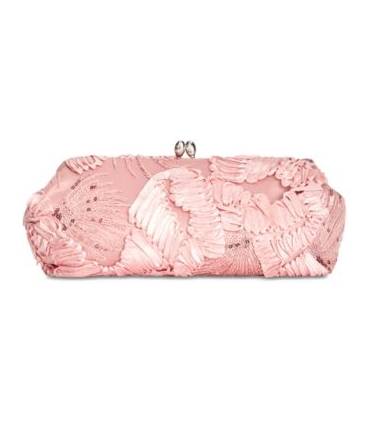 SIA EMBROIDERED CLUTCH BLUSH