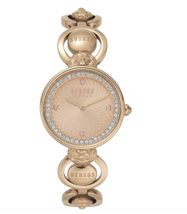 Versus by Versace Women's Victoria Harbour Quartz Watch Strap, Rose Gold, 20