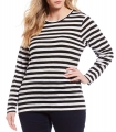 Michael Kors Plus Size Striped Crewneck T-Shirt