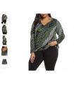 Plus Size Women's Michael Michael Kors Spring Collage Print V-Neck Top