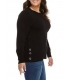 3X Michael Kors Plus Size Side-Snap Crewneck Sweater