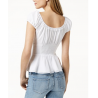 GUESS Sienna Smocked Peplum Top Guess - 2