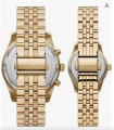 Michael Kors Men's Quartz Watch with Stainless Steel Strap, Gold, 22 MK1047