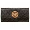 Michael Kors Signature PVC Fulton Flap Wallet